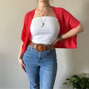 Crochet Coral Shrug